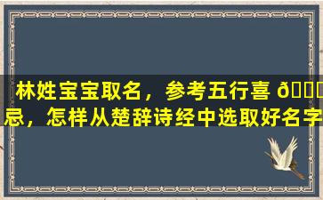林姓宝宝取名，参考五行喜 🐛 忌，怎样从楚辞诗经中选取好名字